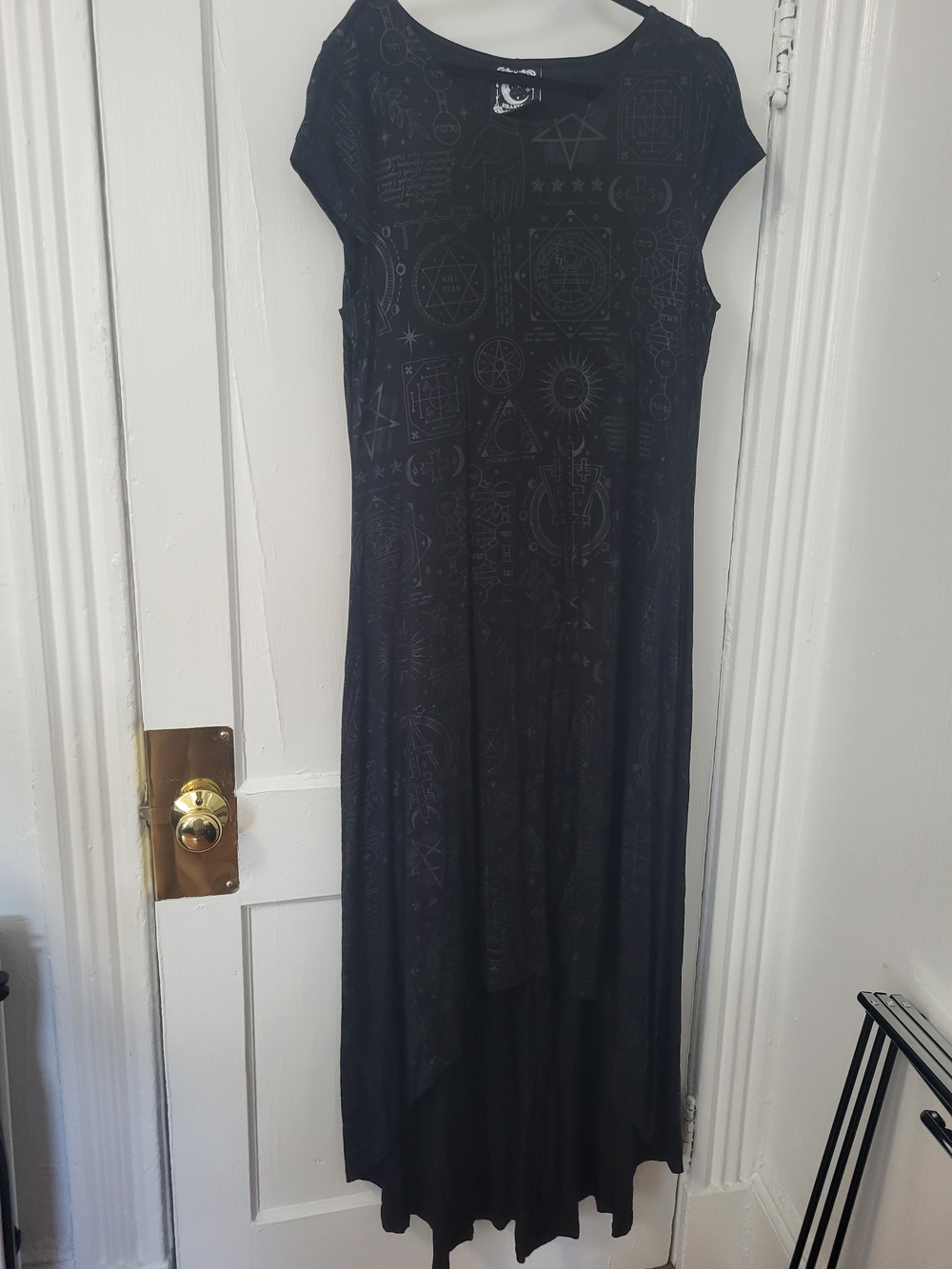 NWOT Killstar Occult Print High-Low Maxi Dress